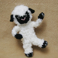 Amigurumi Valais Blacknose Sheep  羊のあみぐるみ(ブラックノーズシープ)